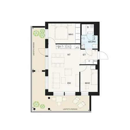 New 2br With Balcony, Sauna & Great Location Appartement *